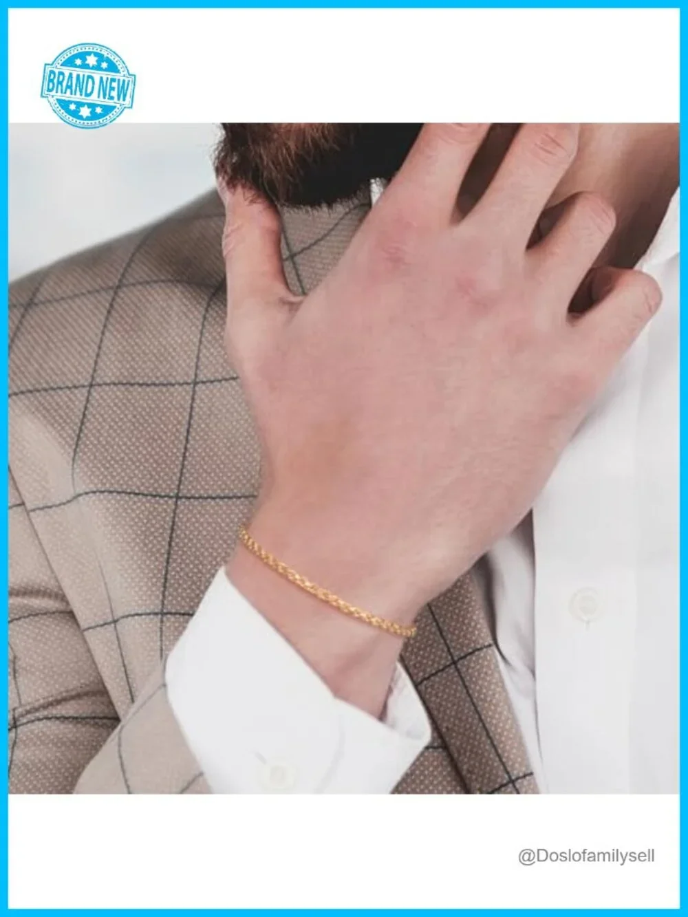 14K Gold Rope Chain Bracelet Dense Design Dainty Gold Bracelet